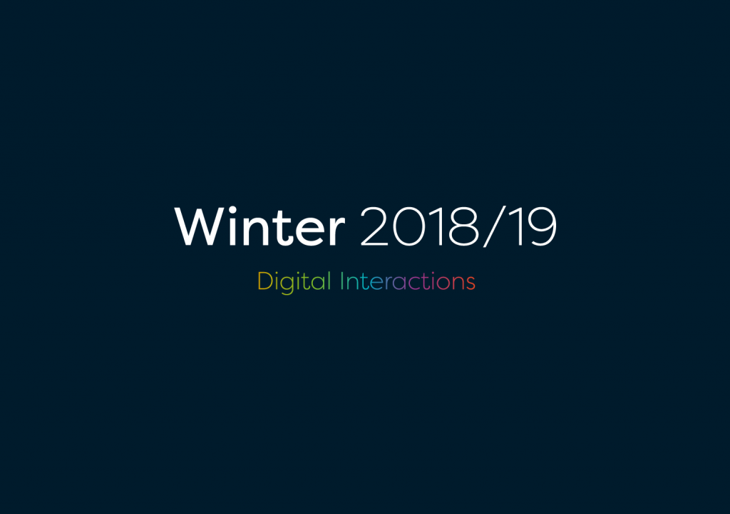 Winter 2018-19 Digital Interactions