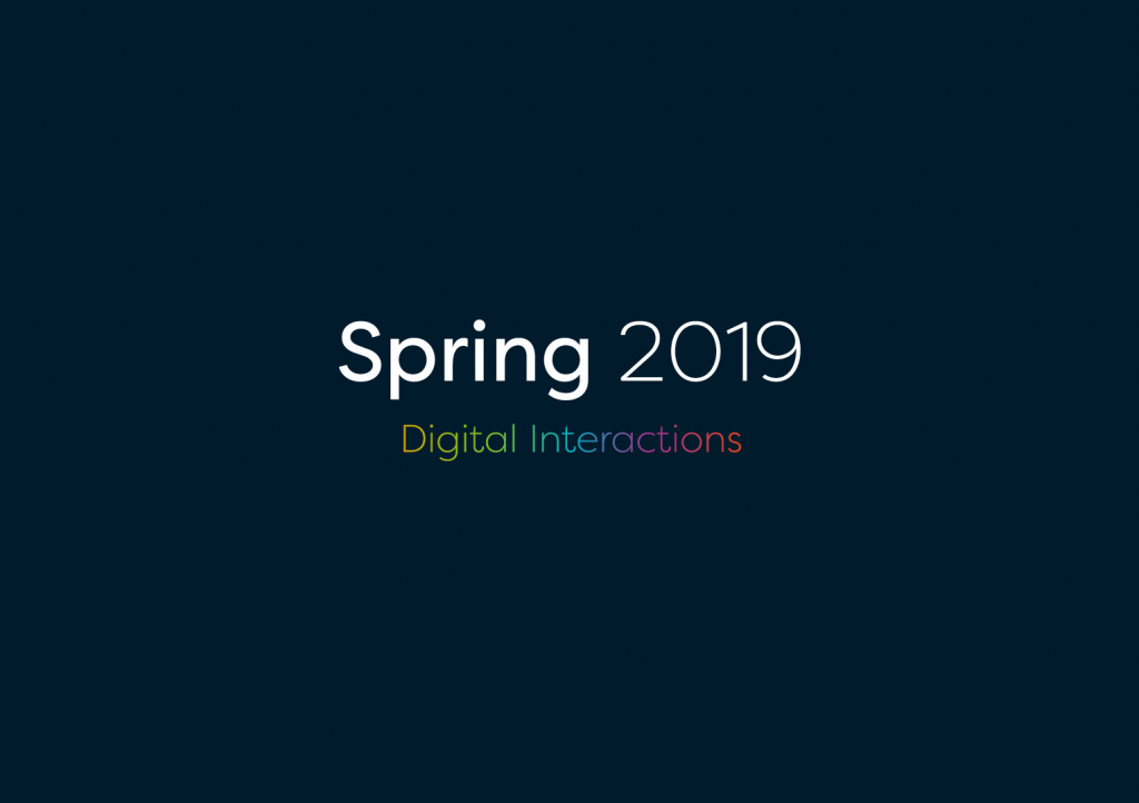 Spring 2019 Digital Interactions