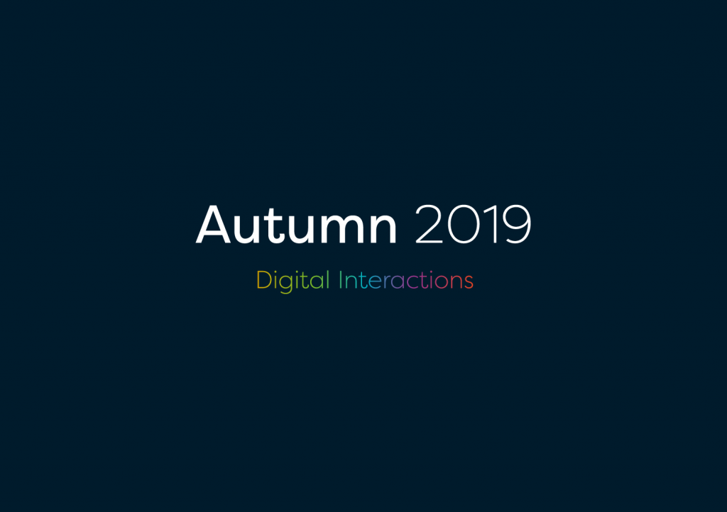 Autumn 2019 digital interactions