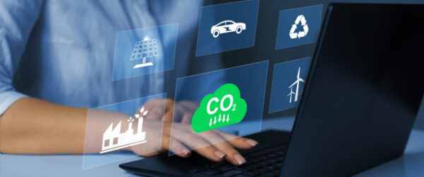 Reduce CO2 emission concept. Renewable energy-based green businesses can limit climate change and global warming.Sustainable development on renewable energy.